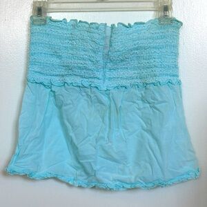 Vintage Juicy Couture Blue Bandeau Tube Top (S) Y2K